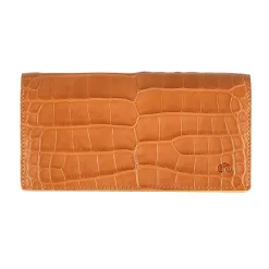 Wallet For Men|Carmina ALLIGATORE LONG WALLET FOR MEN TANNED