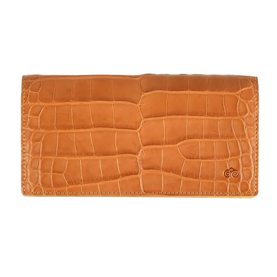 Wallet For Men|Carmina ALLIGATORE LONG WALLET FOR MEN TANNED