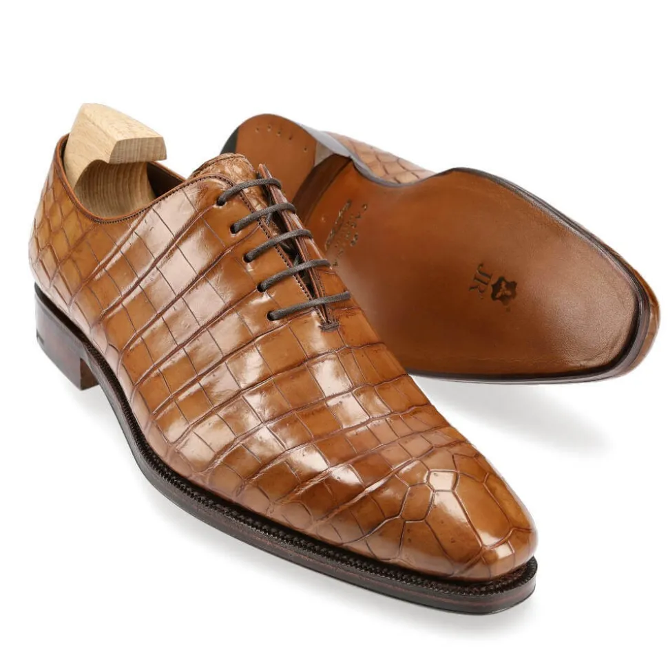 Alligator Shoes|Wholecut Oxford|Carmina ALLIGATORE SHOES 910 RAIN TANNED