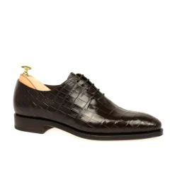 Alligator Shoes|Wholecut Oxford|Carmina ALLIGATORE SHOES 910 RAIN BROWN