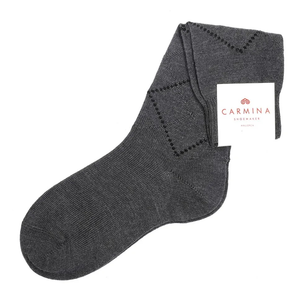 Socks|Carmina ARGYLE SOCKS DARKGRAY