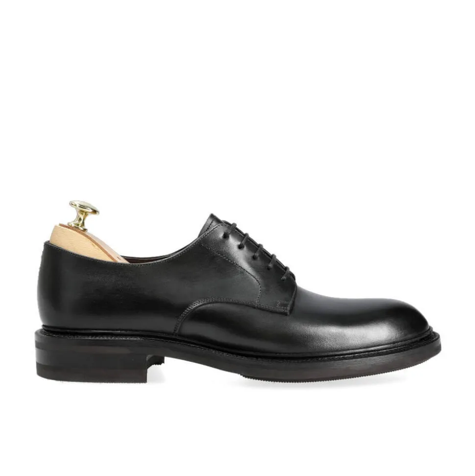 Plain Toe Blucher / Ptb|Carmina DERBY SHOES 80927 CALVIA BLACK