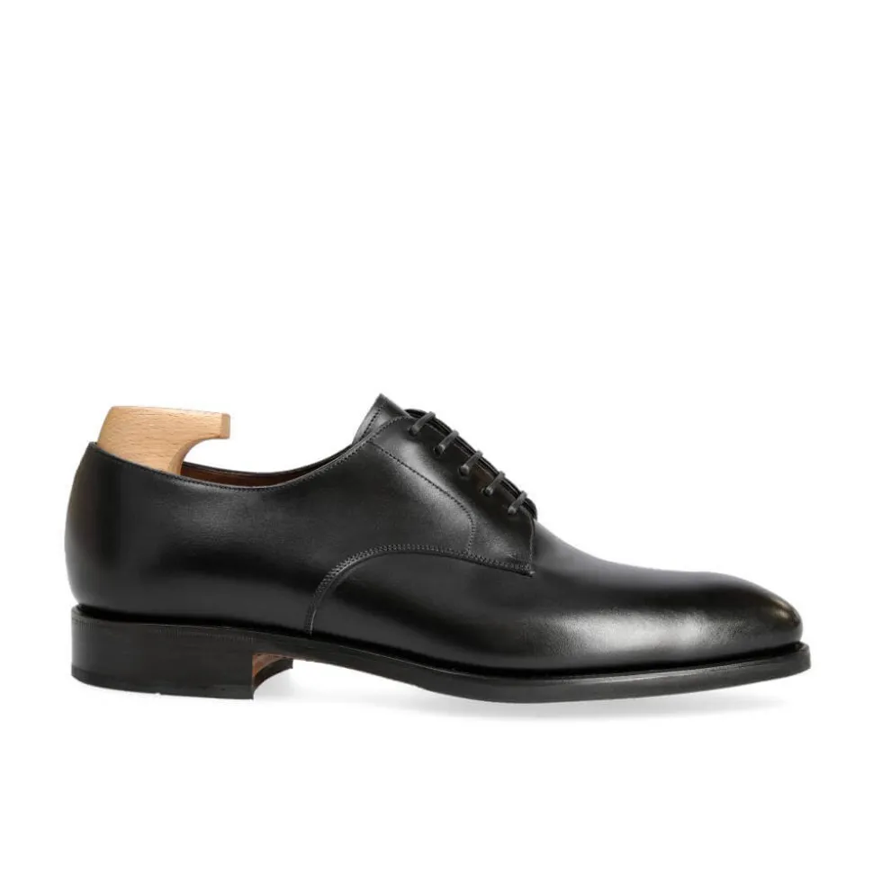 Plain Toe Blucher / Ptb|Carmina DERBY SHOES 80449 RAIN BLACK
