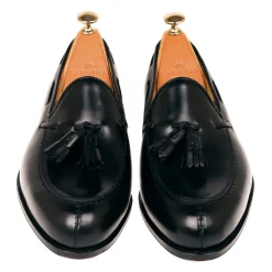 Tassel Loafers|Carmina TASSEL LOAFERS 734 FOREST EEE BLACK