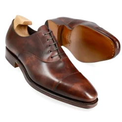 Cap Toe Oxfords|Carmina CAP TOE OXFORD SHOES 80386 RAIN BROWN