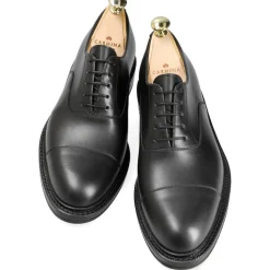 Cap Toe Oxfords|Carmina CAP TOE OXFORDS 732 FOREST BLACK
