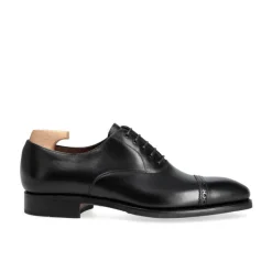 Cap Toe Oxfords|Carmina CAP TOE OXFORDS 80201 RAIN BLACK
