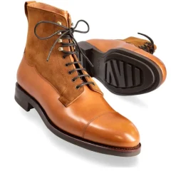 Cap Toe Boots|Men's Work Boots|Carmina CAPTOE WORK BOOTS 80791 OSCAR TANNED/TOBACCO
