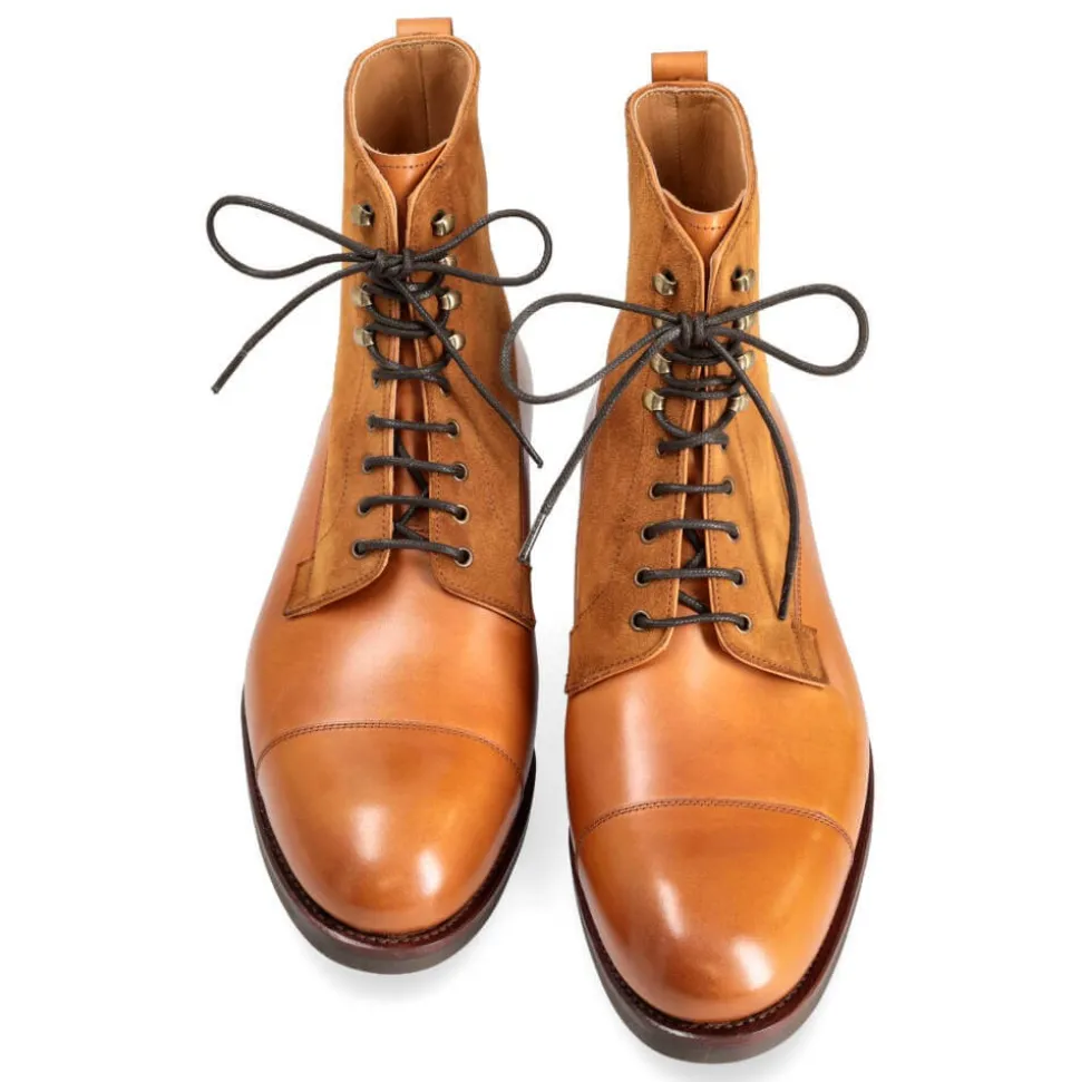 Cap Toe Boots|Men's Work Boots|Carmina CAPTOE WORK BOOTS 80791 OSCAR TANNED/TOBACCO