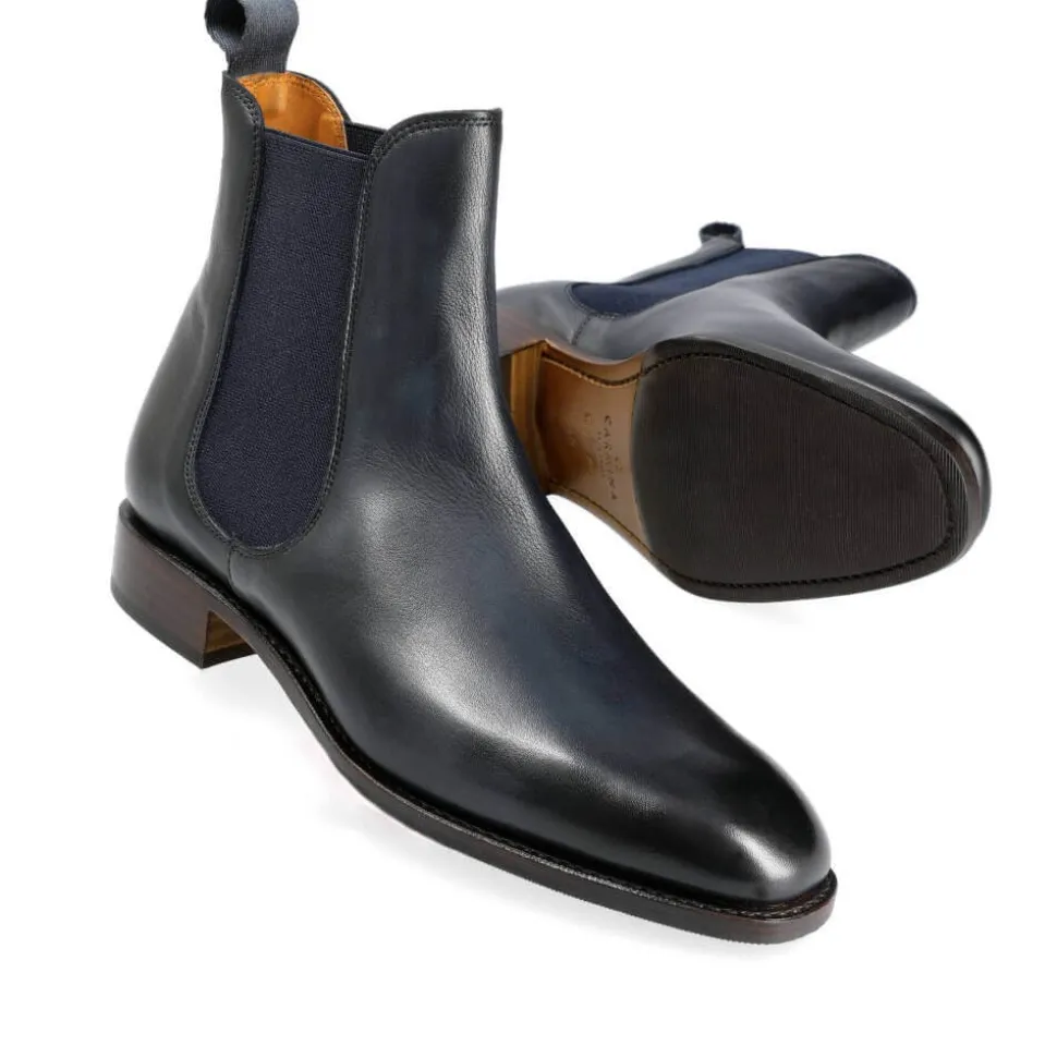 Women's Chelsea Boots|Carmina CHELSEA BOOTS 1118 HILLS NAVY
