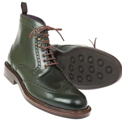 Cordovan Boots|Carmina CORDOVAN BOOTS 80277 LLUBI GREEN