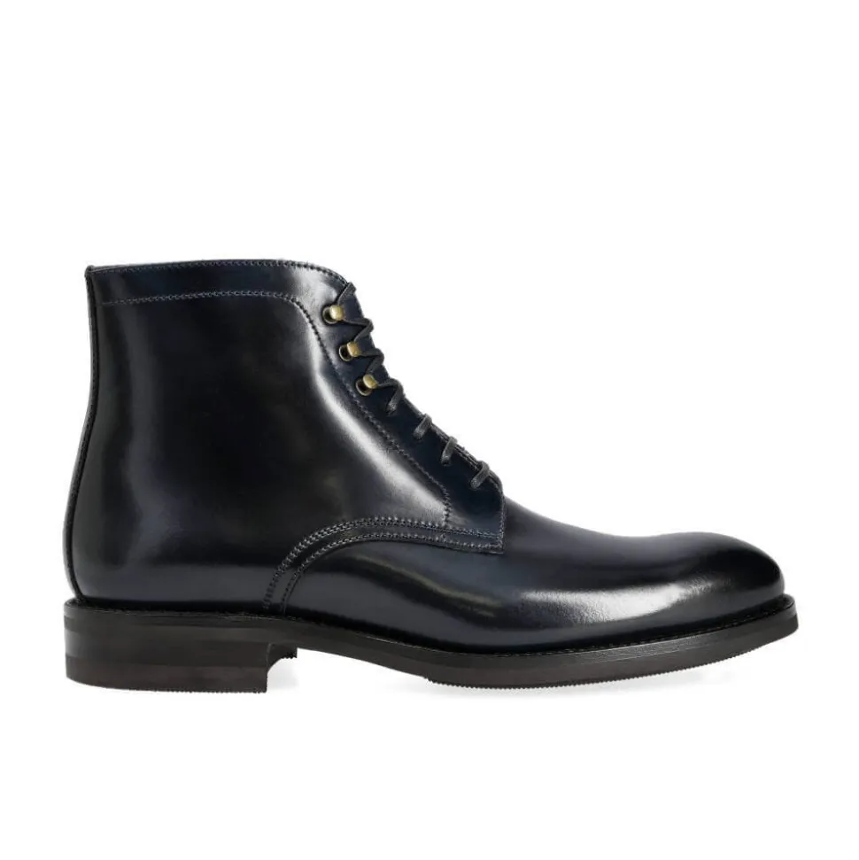 Men's Work Boots|Cordovan Boots|Carmina CORDOVAN BOOTS 80793 OSCAR NAVY