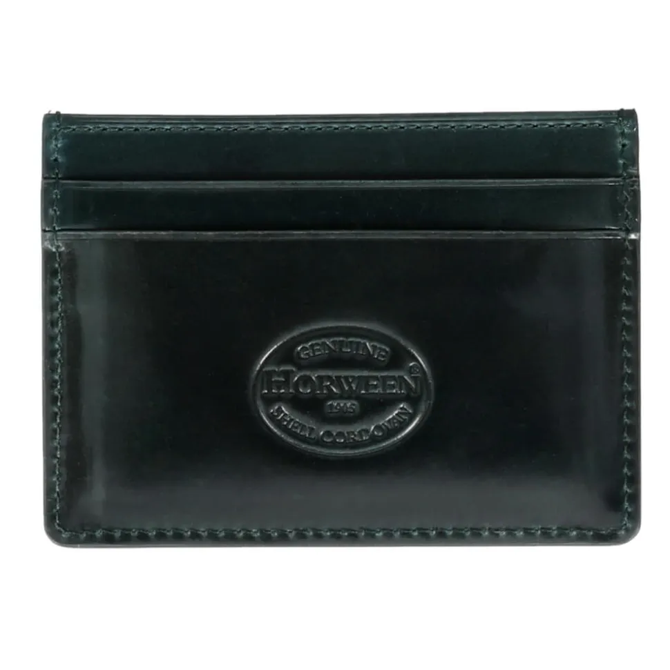 Card Holders|Card Holders|Carmina CORDOVAN CARD HOLDER IN GREEN