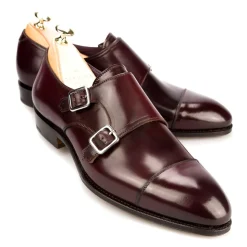 Double Monk Strap Shoes|Cordovan Monk Strap Shoes|Carmina CORDOVAN DOUBLE MONK STRAPS 80250 INCA BURGUNDY