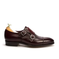 Double Monk Strap Shoes|Cordovan Monk Strap Shoes|Carmina CORDOVAN DOUBLE MONK STRAPS 80250 INCA BURGUNDY