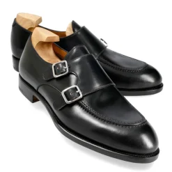 Double Monk Strap Shoes|Carmina CORDOVAN DOUBLE MONK STRAP SHOES 80735 TIMS BLACK