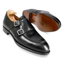 Double Monk Strap Shoes|Carmina CORDOVAN DOUBLE MONK STRAP SHOES 80735 TIMS BLACK