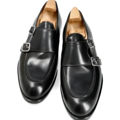 Double Monk Strap Shoes|Carmina CORDOVAN DOUBLE MONK STRAP SHOES 80735 TIMS BLACK