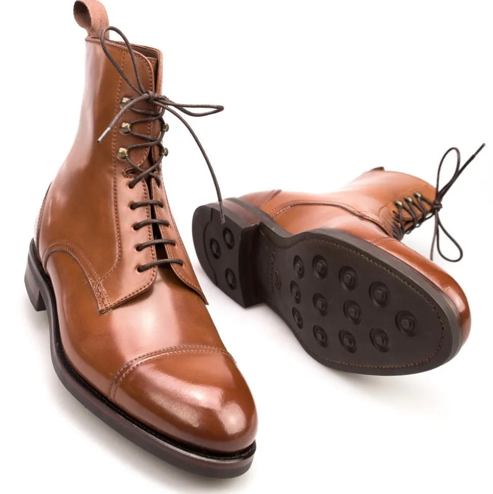 Men's Work Boots|Cap Toe Boots|Carmina CORDOVAN DRESS BOOTS 80184 OSCAR