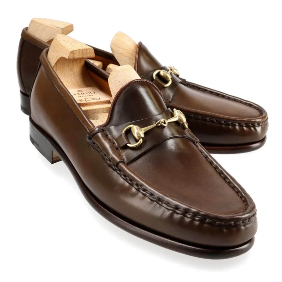 Horsebit Loafers|Cordovan Loafers|Carmina CORDOVAN HORSEBIT LOAFERS 80746 XIM ARMAGNAC
