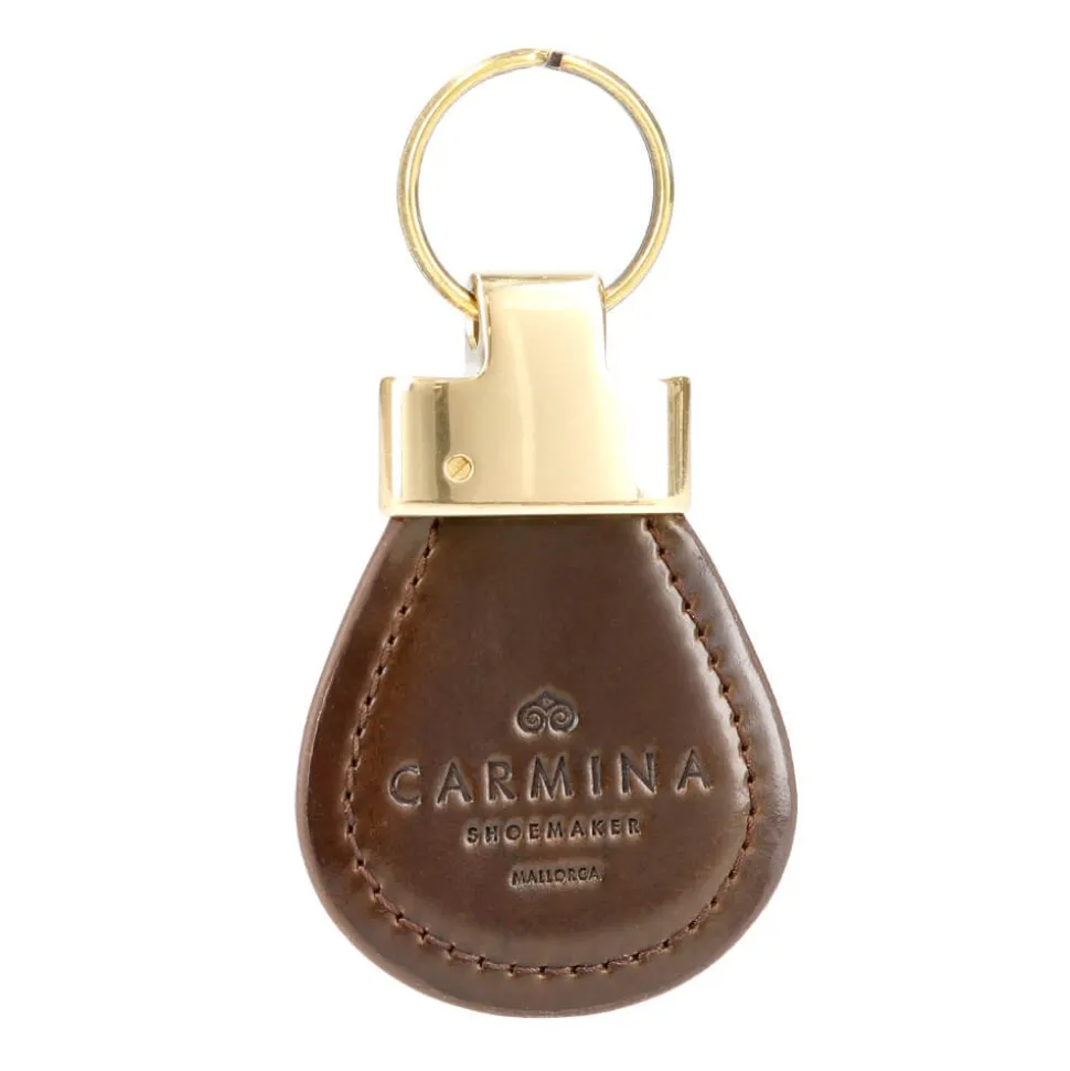 Leather Keychain|Carmina CORDOVAN KEYCHAIN ARMAGNAC