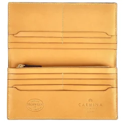 Wallet For Men|Carmina CORDOVAN LONG WALLET FOR MEN BLACK