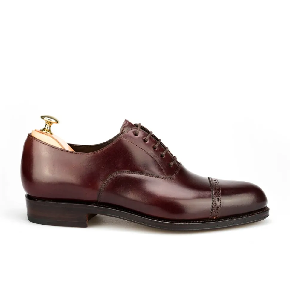 Cap Toe Oxfords|Cordovan Oxfords Shoes|Carmina CORDOVAN OXFORDS 762 FOREST