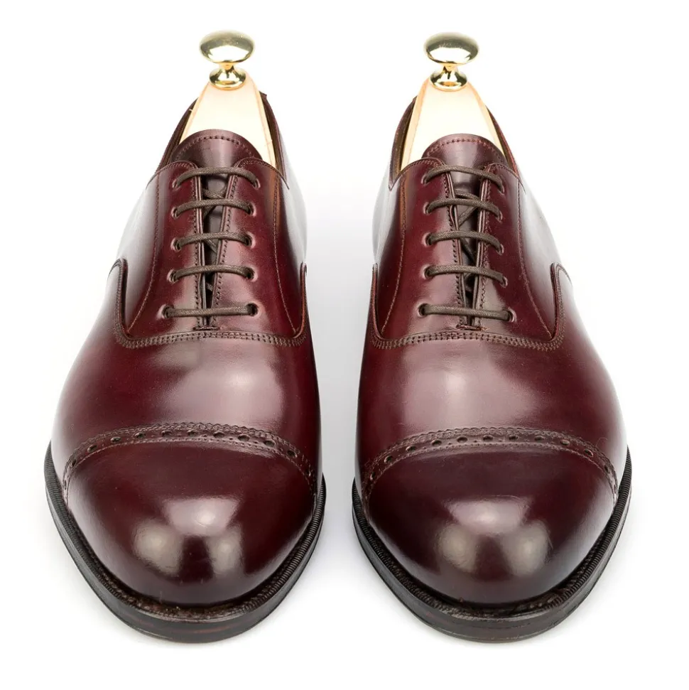 Cap Toe Oxfords|Cordovan Oxfords Shoes|Carmina CORDOVAN OXFORDS 762 FOREST