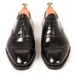 Cap Toe Oxfords|Cordovan Oxfords Shoes|Carmina CORDOVAN OXFORDS 80386 RAIN BLACK
