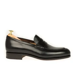 Cordovan Loafers|Carmina CORDOVAN PENNY LOAFERS 923 FOREST BLACK