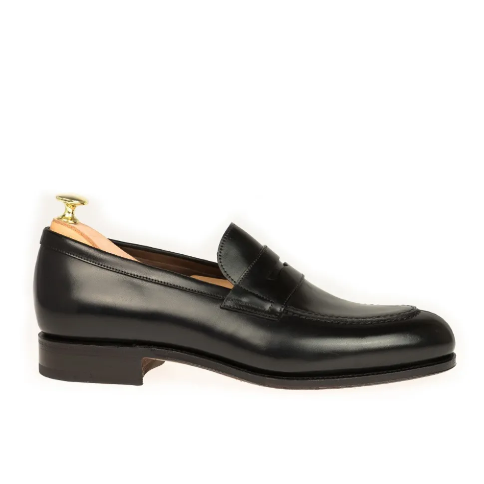 Cordovan Loafers|Carmina CORDOVAN PENNY LOAFERS 923 FOREST BLACK