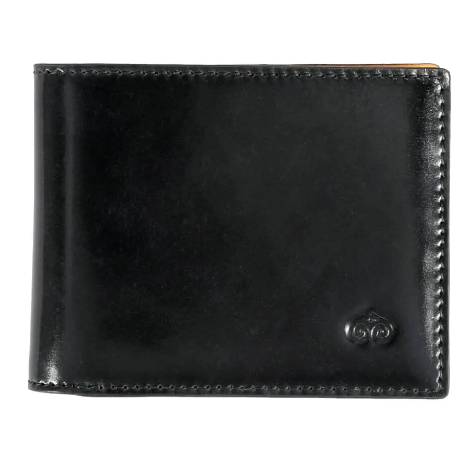 Wallet For Men|Carmina CORDOVAN SLIM WALLET FOR MEN BLACK