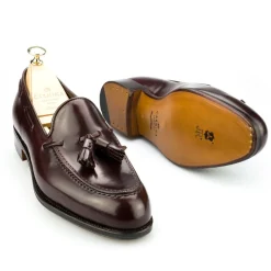 Tassel Loafers|Cordovan Loafers|Carmina CORDOVAN TASSEL LOAFERS 734 FOREST BURGUNDY