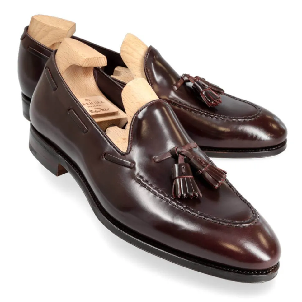 Tassel Loafers|Cordovan Loafers|Carmina CORDOVAN TASSEL LOAFERS 80481 UETAM BURGUNDY
