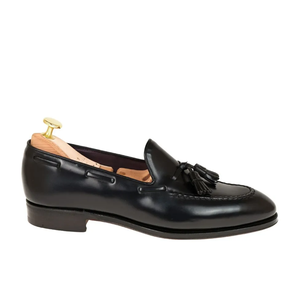Tassel Loafers|Cordovan Loafers|Carmina CORDOVAN TASSEL LOAFERS 80481 UETAM BLACK
