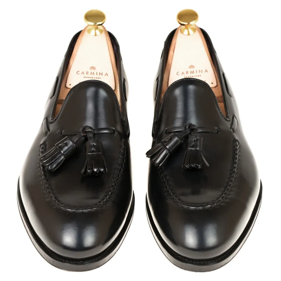 Tassel Loafers|Cordovan Loafers|Carmina CORDOVAN TASSEL LOAFERS 80481 UETAM BLACK