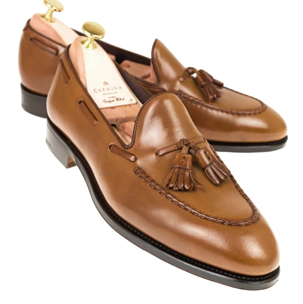 Tassel Loafers|Cordovan Loafers|Carmina CORDOVAN TASSEL LOAFERS 80481 UETAM BOURBON