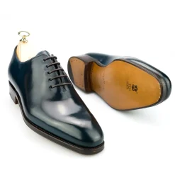 Cordovan Oxfords Shoes|Carmina CORDOVAN WHOLECUT 910 RAIN NAVY