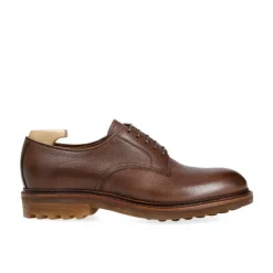 Plain Toe Blucher / Ptb|Carmina DERBY DRESS SHOES 80777 CALVIA BROWN