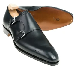 Double Monk Strap Shoes|Carmina DOUBLE MONK STRAP 80519 BALITX BLACK