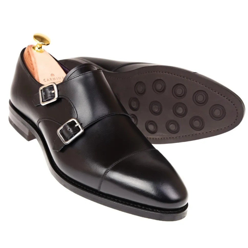 Double Monk Strap Shoes|Carmina DOUBLE MONK STRAP 80250 INCA BLACK