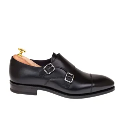 Double Monk Strap Shoes|Carmina DOUBLE MONK STRAP 80250 INCA BLACK