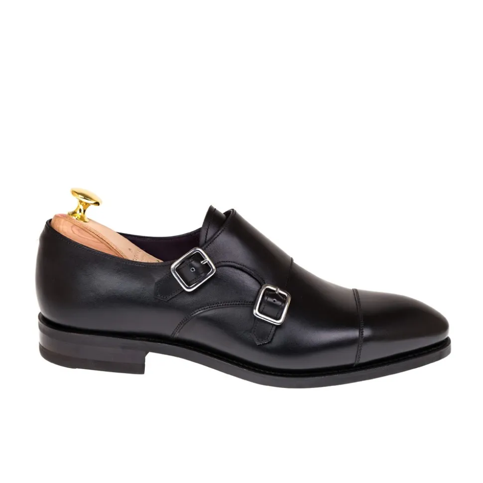 Double Monk Strap Shoes|Carmina DOUBLE MONK STRAP 80250 INCA BLACK