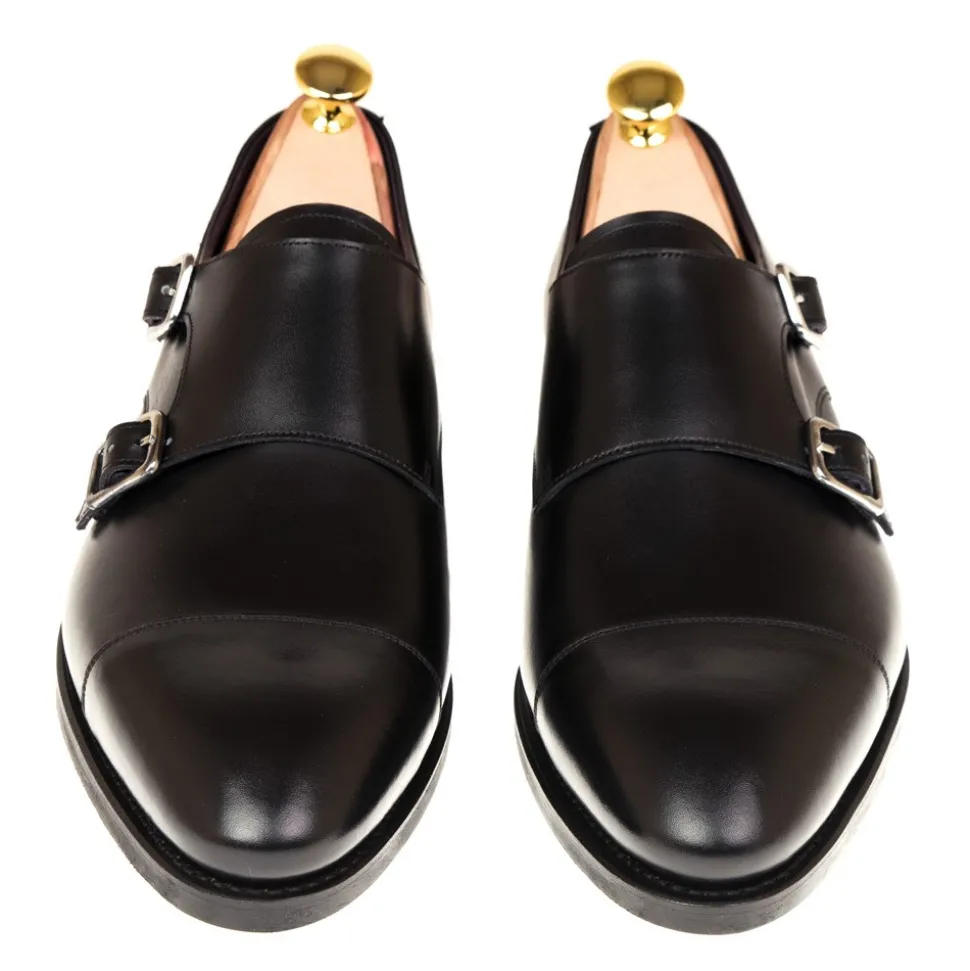 Double Monk Strap Shoes|Carmina DOUBLE MONK STRAP 80250 INCA BLACK