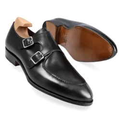 Double Monk Strap Shoes|Carmina DOUBLE MONK STRAP 80876 INCA BLACK
