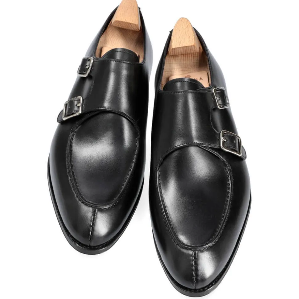 Double Monk Strap Shoes|Carmina DOUBLE MONK STRAP 80876 INCA BLACK