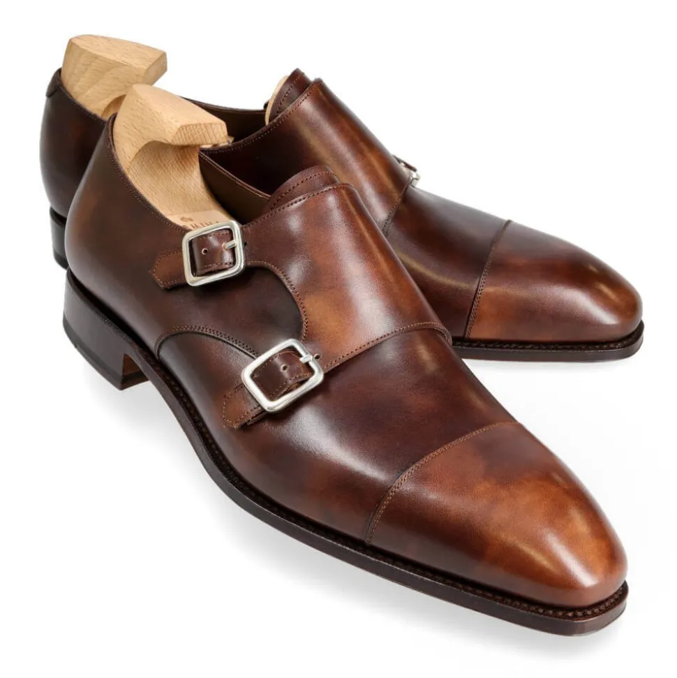 Double Monk Strap Shoes|Carmina DOUBLE MONK STRAP 10003 SIMPSON BROWN