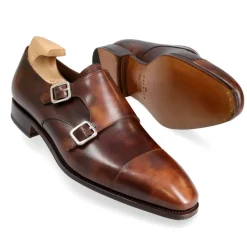 Double Monk Strap Shoes|Carmina DOUBLE MONK STRAP 10003 SIMPSON BROWN