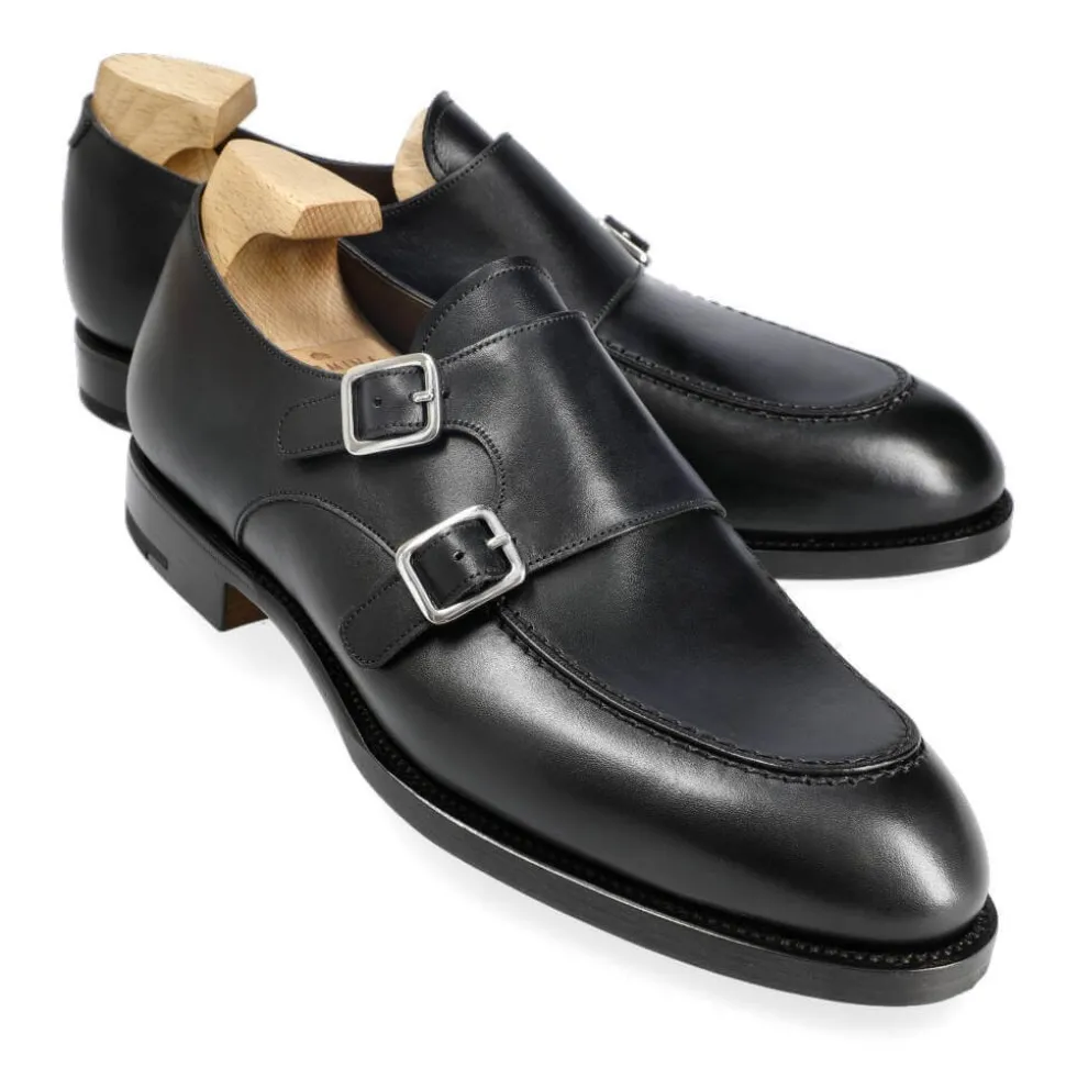 Double Monk Strap Shoes|Carmina DOUBLE MONK STRAP 80735 TIMS BLACK