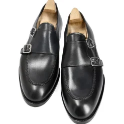 Double Monk Strap Shoes|Carmina DOUBLE MONK STRAP 80735 TIMS BLACK